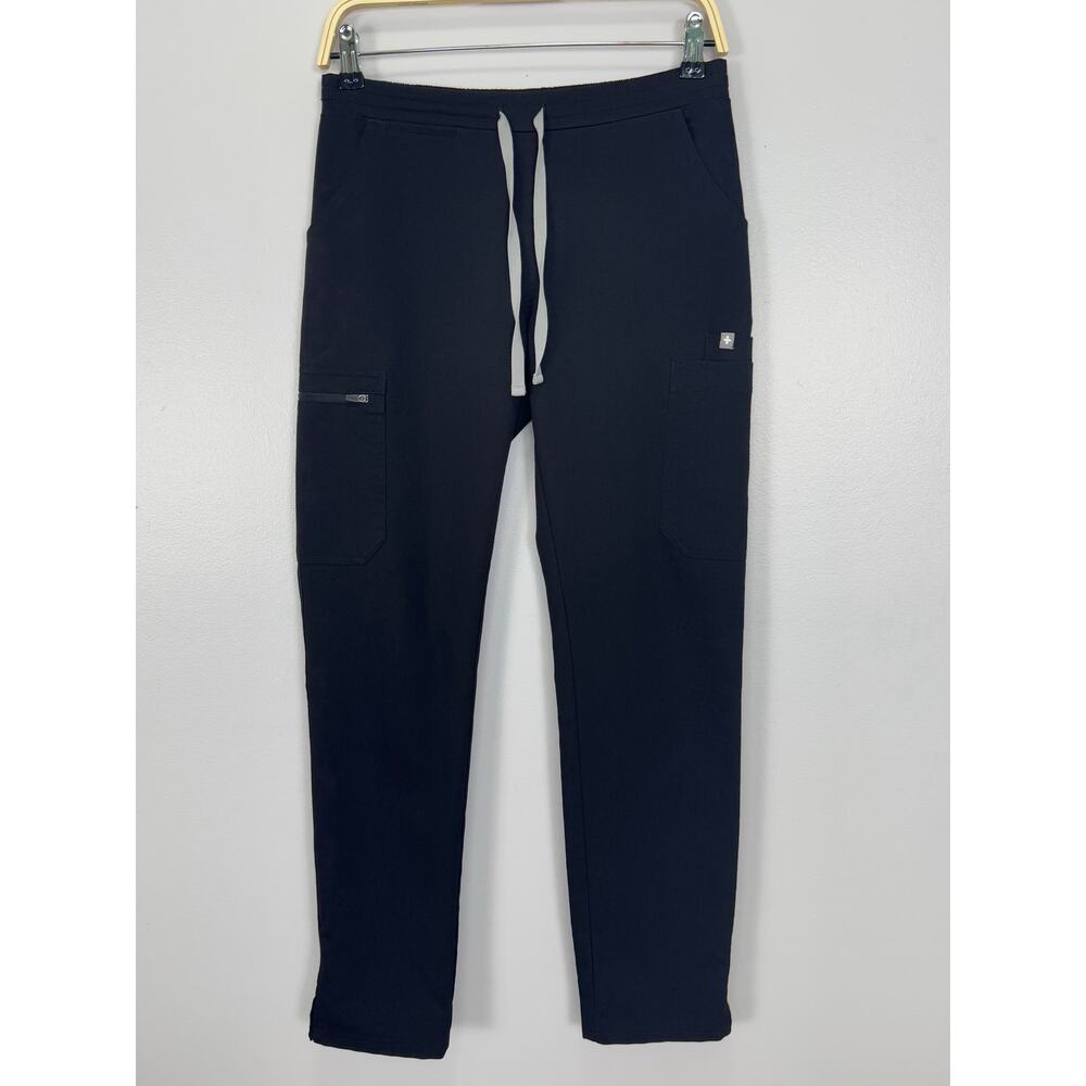 Figs Yola Skinny Scrub Pants Women Size XS Black Pull On Pockets Comfortable
